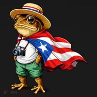 Coqui Frog Puerto Rico Flag Rican Taino Boricua Kids Sweatshirt thumb 2