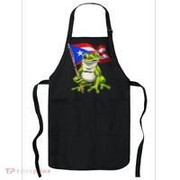 Coqui Frog Puerto Rico Flag Taino Boricua Apron thumb 0