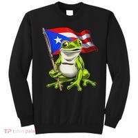 Coqui Frog Puerto Rico Flag Taino Boricua Sweatshirt thumb 0