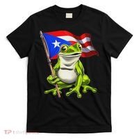 Coqui Frog Puerto Rico Flag Taino Boricua T-Shirt thumb 0