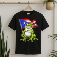 Coqui Frog Puerto Rico Flag Taino Boricua T-Shirt thumb 2