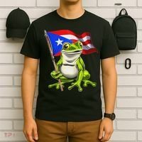 Coqui Frog Puerto Rico Flag Taino Boricua T-Shirt thumb 6