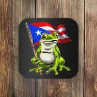 Coqui Frog Puerto Rico Flag Taino Boricua Coaster thumb 0
