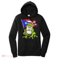 Coqui Frog Puerto Rico Flag Taino Boricua Women's Hoodie thumb 0