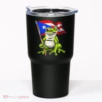 Coqui Frog Puerto Rico Flag Taino Boricua Tumbler thumb 0