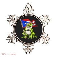 Coqui Frog Puerto Rico Flag Taino Boricua Ornament thumb 0