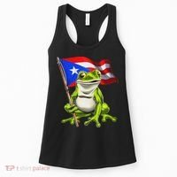 Coqui Frog Puerto Rico Flag Taino Boricua Women's Tank Top thumb 0