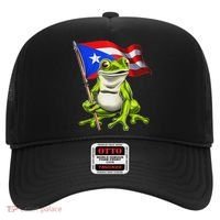Coqui Frog Puerto Rico Flag Taino Boricua Hat thumb 0