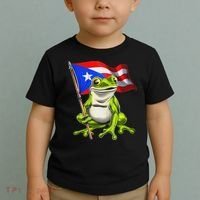 Coqui Frog Puerto Rico Flag Taino Boricua Toddler T-Shirt thumb 2