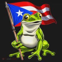 Coqui Frog Puerto Rico Flag Taino Boricua Visor thumb 3