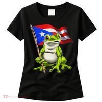 Coqui Frog Puerto Rico Flag Taino Boricua Women's T-Shirt thumb 0