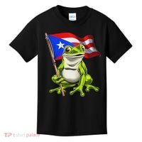 Coqui Frog Puerto Rico Flag Taino Boricua Kids T-Shirt thumb 0