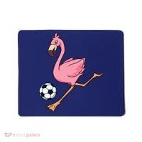 Cartoon Flamingo Playing Soccer Mousepad thumb 0
