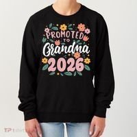 Cute Floral Promoted To Grandma 2026 Women's Sweatshirt thumb 0