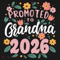 Cute Floral Promoted To Grandma 2026 Hoodie thumb 2