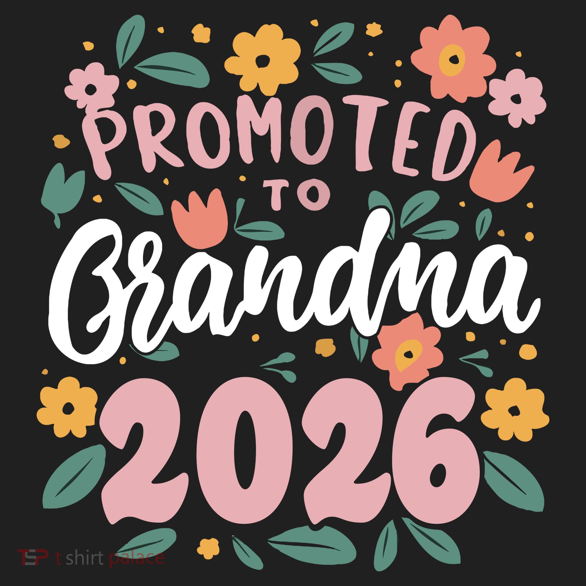 Cute Floral Promoted To Grandma 2026 Tumbler