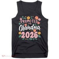Cute Floral Promoted To Grandma 2026 Tank Top thumb 0