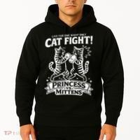 Cat Fight Princess Vs Mittens Hoodie thumb 2