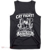 Cat Fight Princess Vs Mittens Tank Top thumb 0