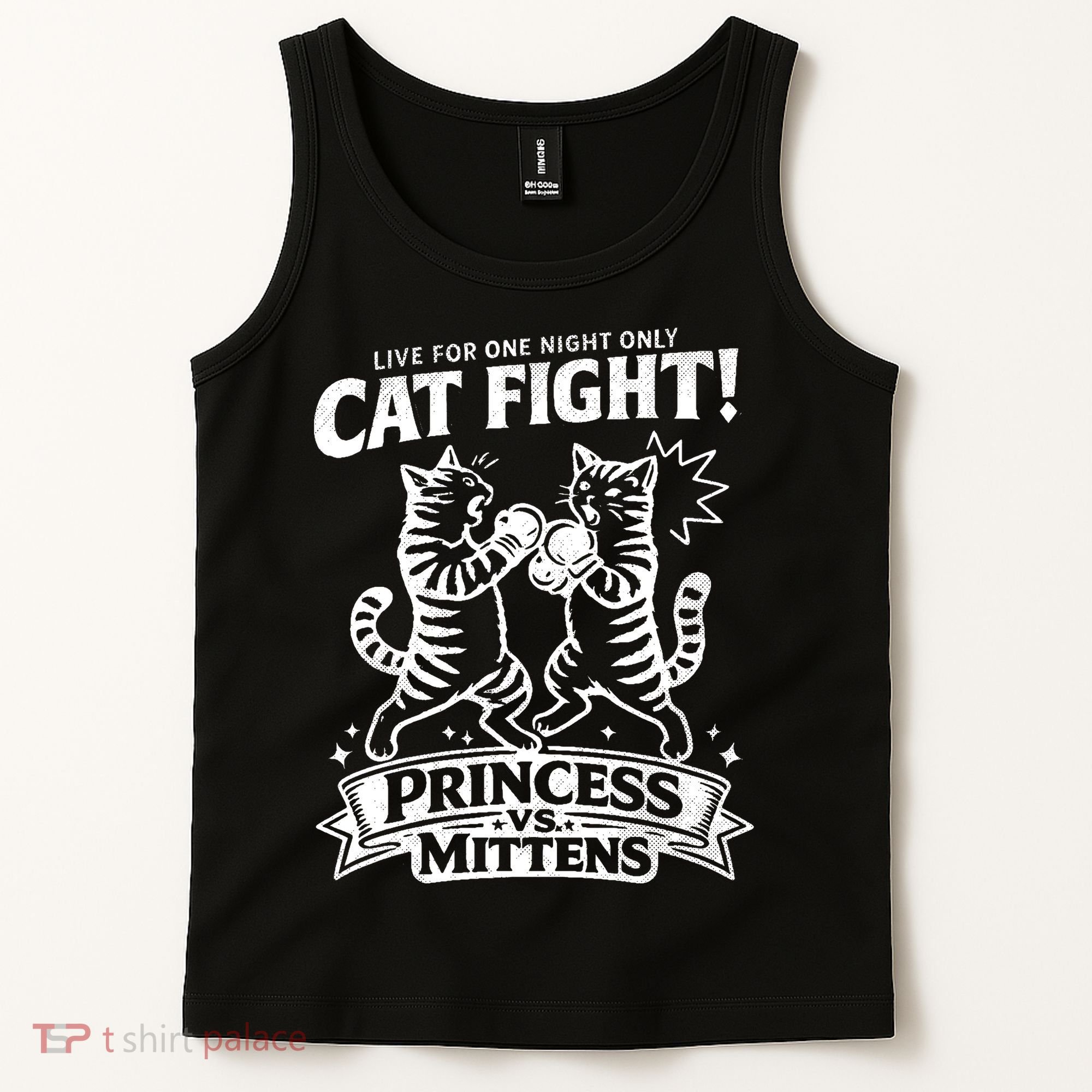 Cat Fight Princess Vs Mittens Tank Top