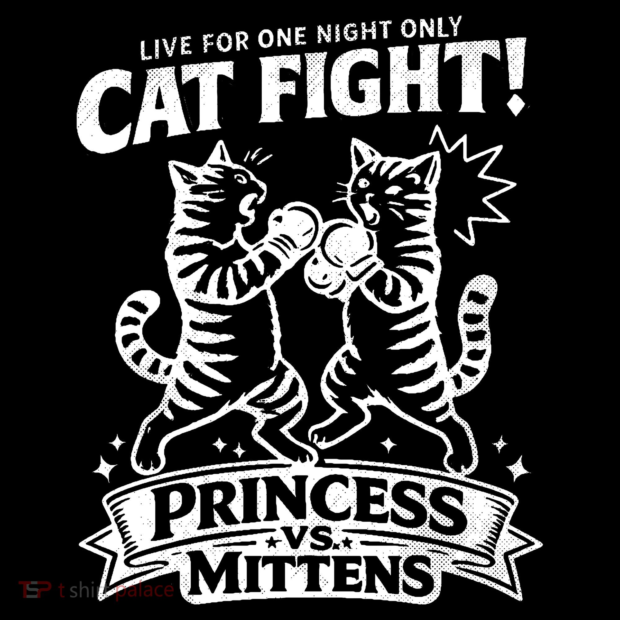 Cat Fight Princess Vs Mittens Kids Long Sleeve Shirt