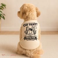 Cat Fight Princess Vs Mittens Doggie Tank thumb 2