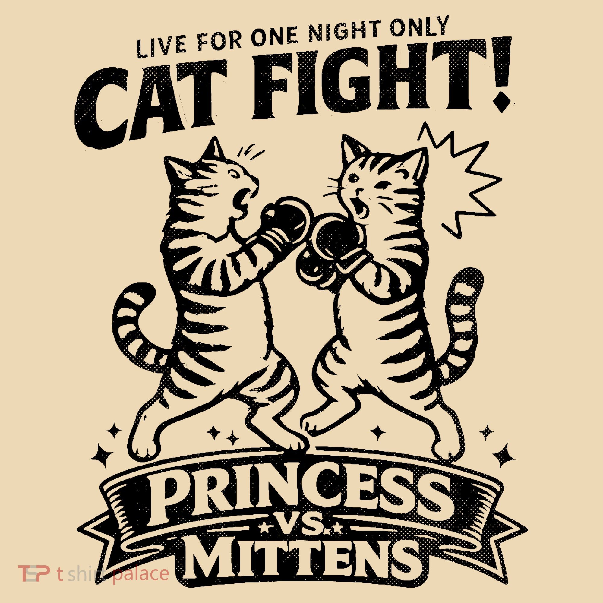 Cat Fight Princess Vs Mittens Doggie Tank