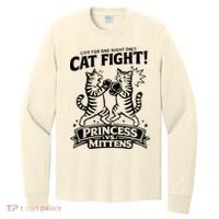 Cat Fight Princess Vs Mittens Long Sleeve Shirt thumb 0