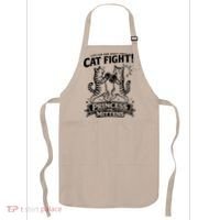 Cat Fight Princess Vs Mittens Apron thumb 0