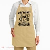 Cat Fight Princess Vs Mittens Apron thumb 2