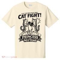 Cat Fight Princess Vs Mittens T-Shirt thumb 0