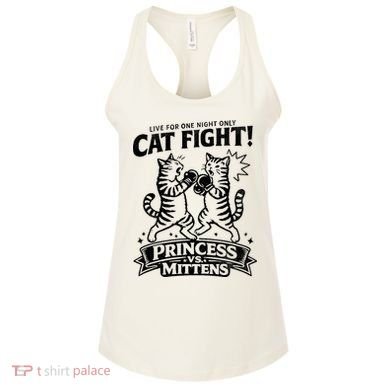 Cat Fight Princess Vs Mittens Women's Tank Top