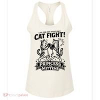 Cat Fight Princess Vs Mittens Women's Tank Top thumb 0