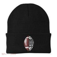 Christian Football Philippians 413 Religious Verse Faith Beanie thumb 0
