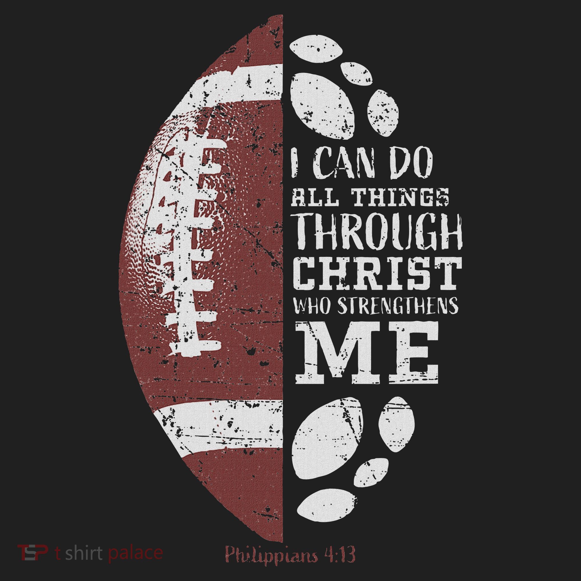 Christian Football Philippians 413 Religious Verse Faith Beanie