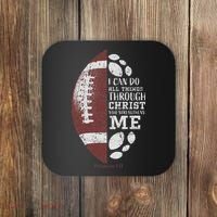 Christian Football Philippians 413 Religious Verse Faith Coaster thumb 0