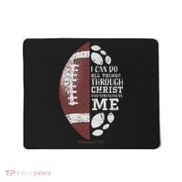 Christian Football Philippians 413 Religious Verse Faith Mousepad thumb 0