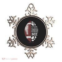 Christian Football Philippians 413 Religious Verse Faith Ornament thumb 0