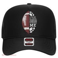 Christian Football Philippians 413 Religious Verse Faith Hat thumb 0
