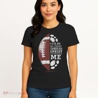 Christian Football Philippians 413 Religious Verse Faith Women's T-Shirt thumb 4