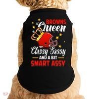 Cleveland Football Queen Classy Sassy And A Bit Smart Assy Doggie Tank thumb 0