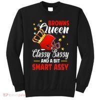 Cleveland Football Queen Classy Sassy And A Bit Smart Assy Sweatshirt thumb 0