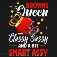 Cleveland Football Queen Classy Sassy And A Bit Smart Assy Sweatshirt thumb 3