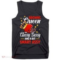 Cleveland Football Queen Classy Sassy And A Bit Smart Assy Tank Top thumb 0