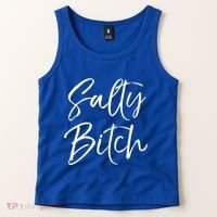 Cute Feminist Quote Empowert Gift Salty Bitch Meaningful Gift Tank Top thumb 2