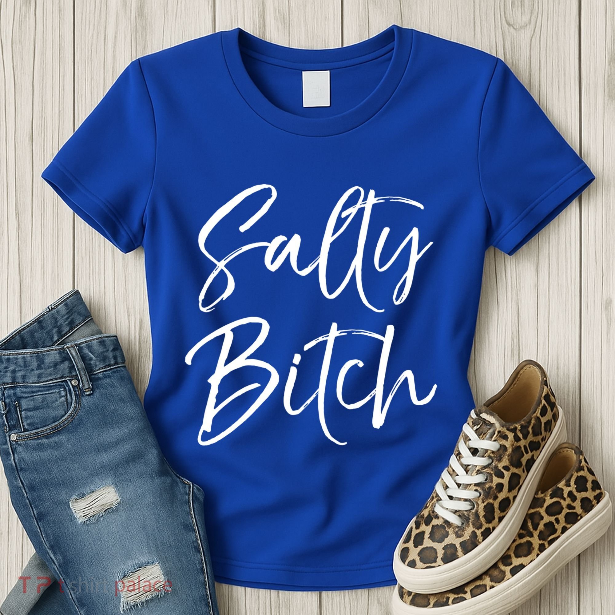 Cute Feminist Quote Empowert Gift Salty Bitch Meaningful Gift Women's T-Shirt