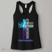 Christian Faith Quote For Mental Health Suicide Prevention Women's Tank Top thumb 3