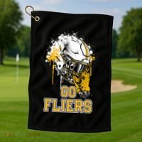 Clyde Fliers Rising Helmet Go Golf Towel thumb 1