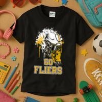 Clyde Fliers Rising Helmet Go Kids T-Shirt thumb 3