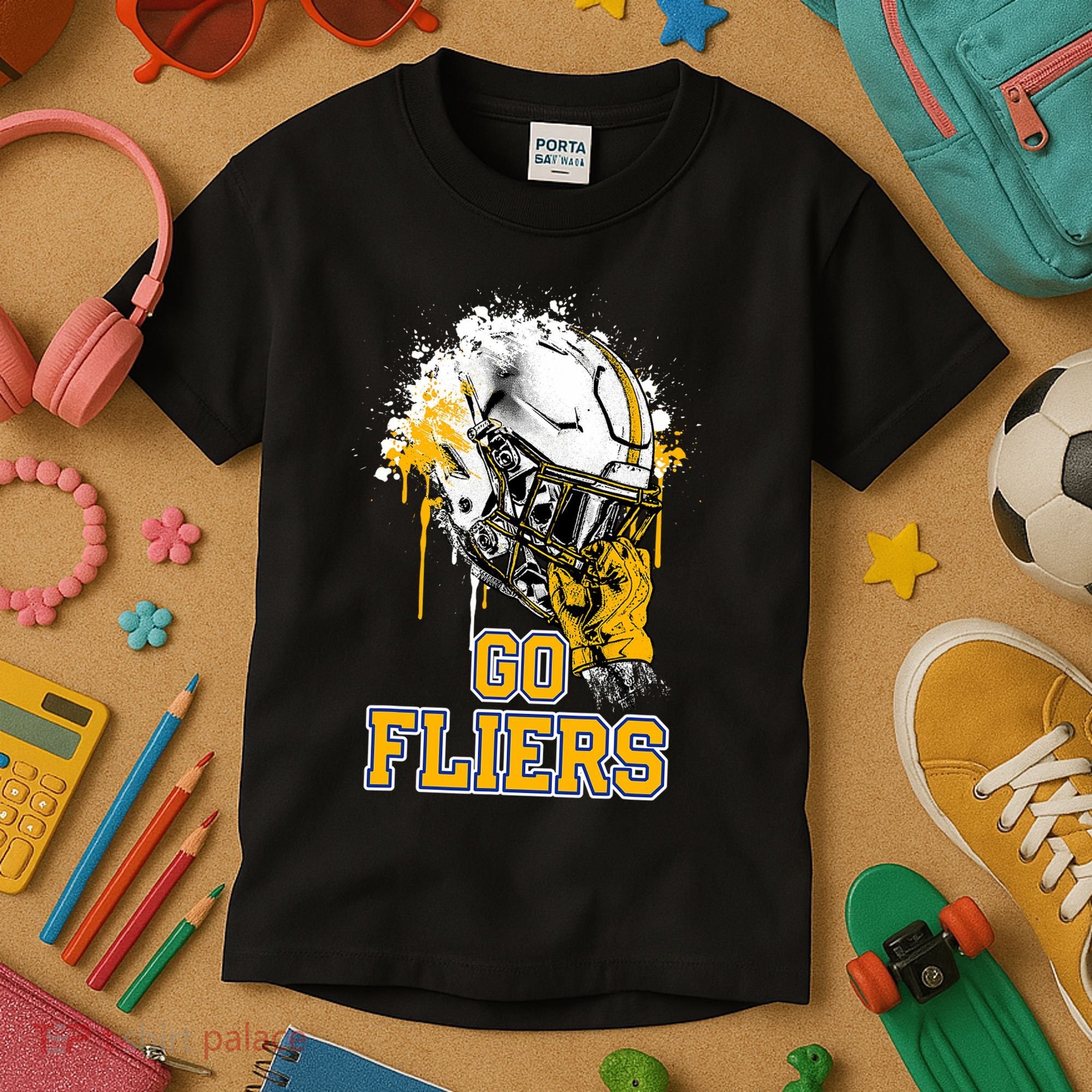 Clyde Fliers Rising Helmet Go Kids T-Shirt